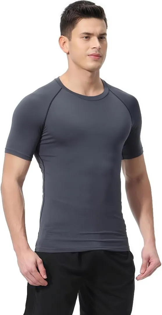 Men's Quick-Dry Workout T-Shirt,Breathable Gym and Running Tee for Basketball and Summer Sports