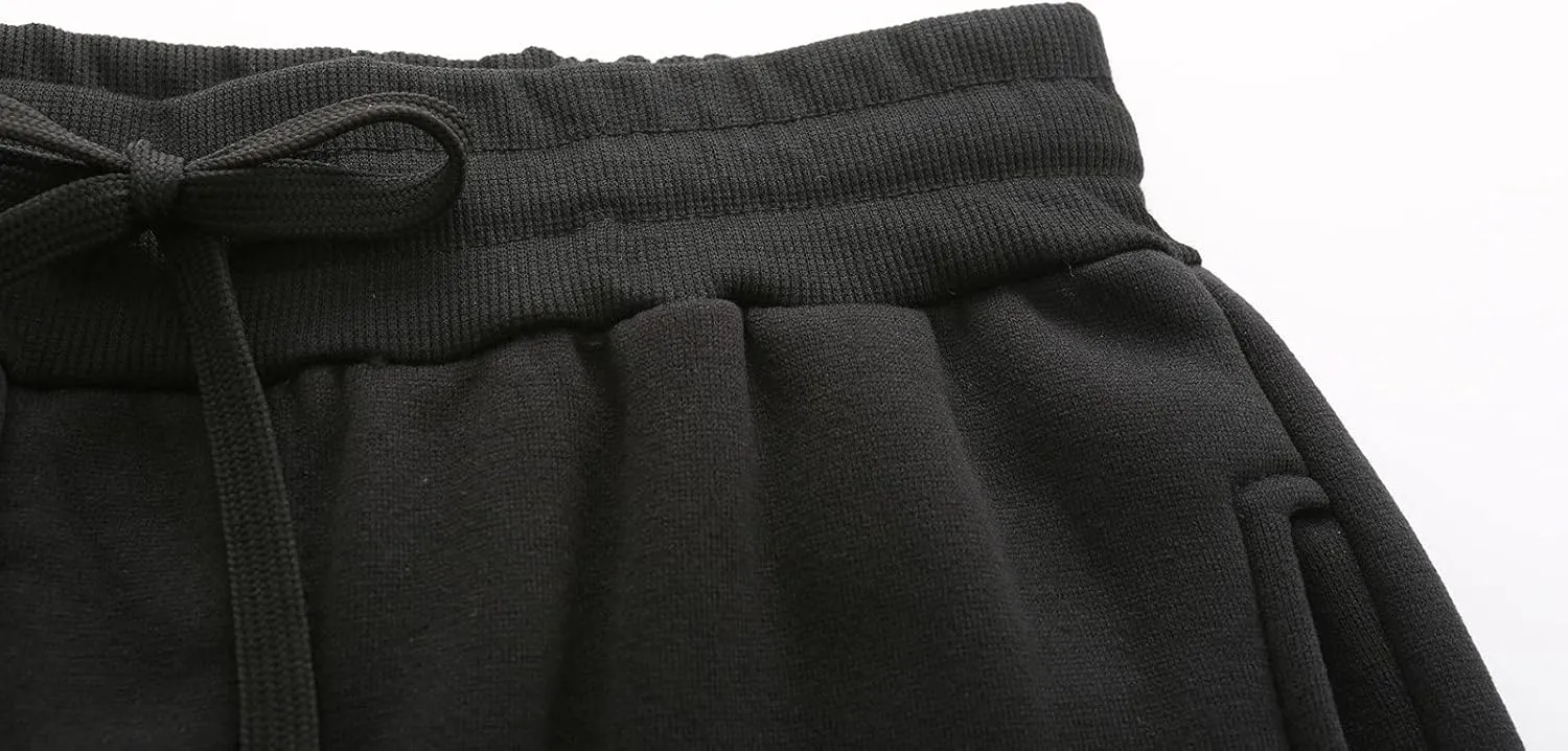 Mens Sweatpants with Pockets Big and Tall Pants Drawstring Sports Trousers Drawstring Athletic Pants Joggers Running