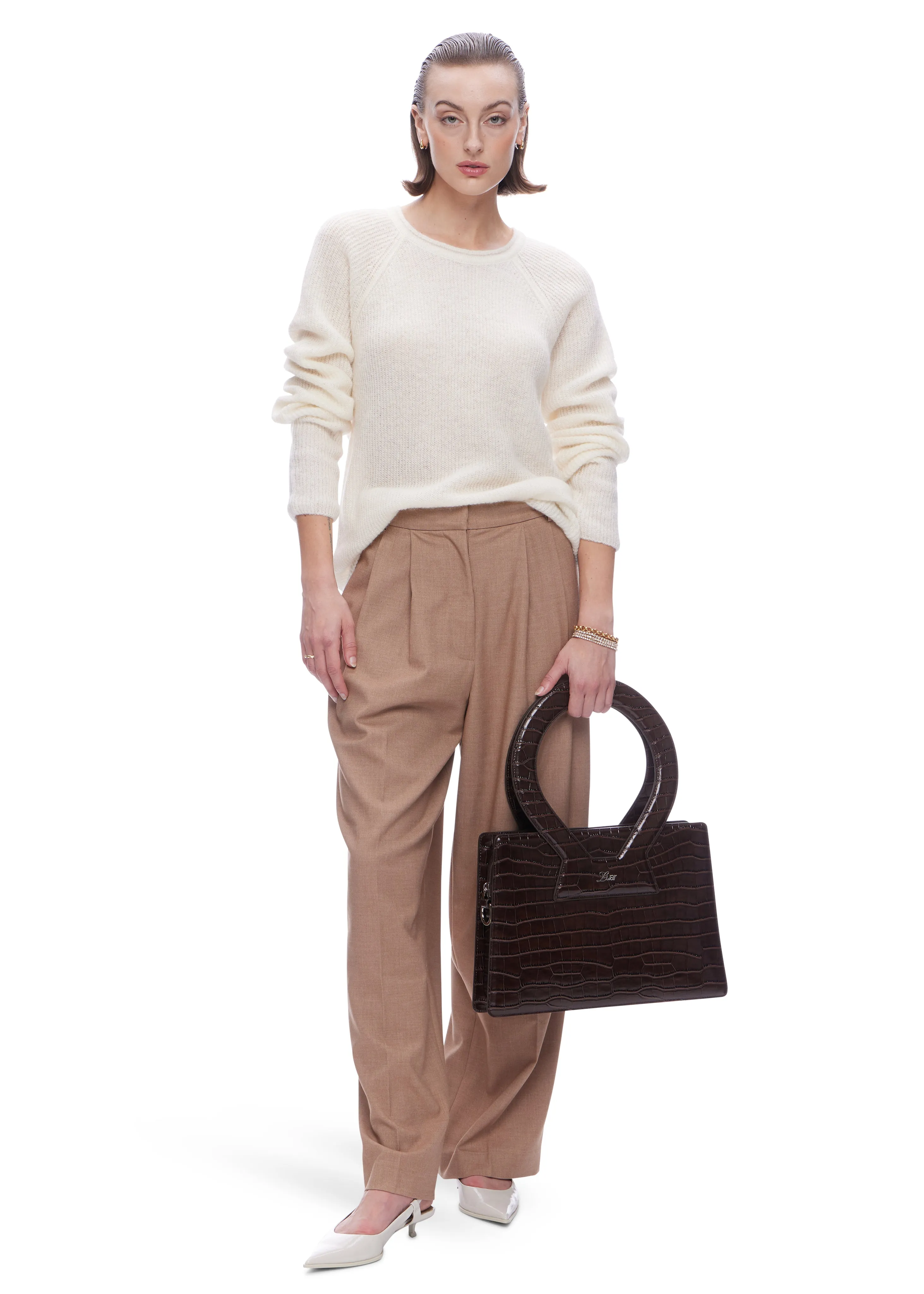 Mijeong Park Mohair Blend Crewneck Sweater