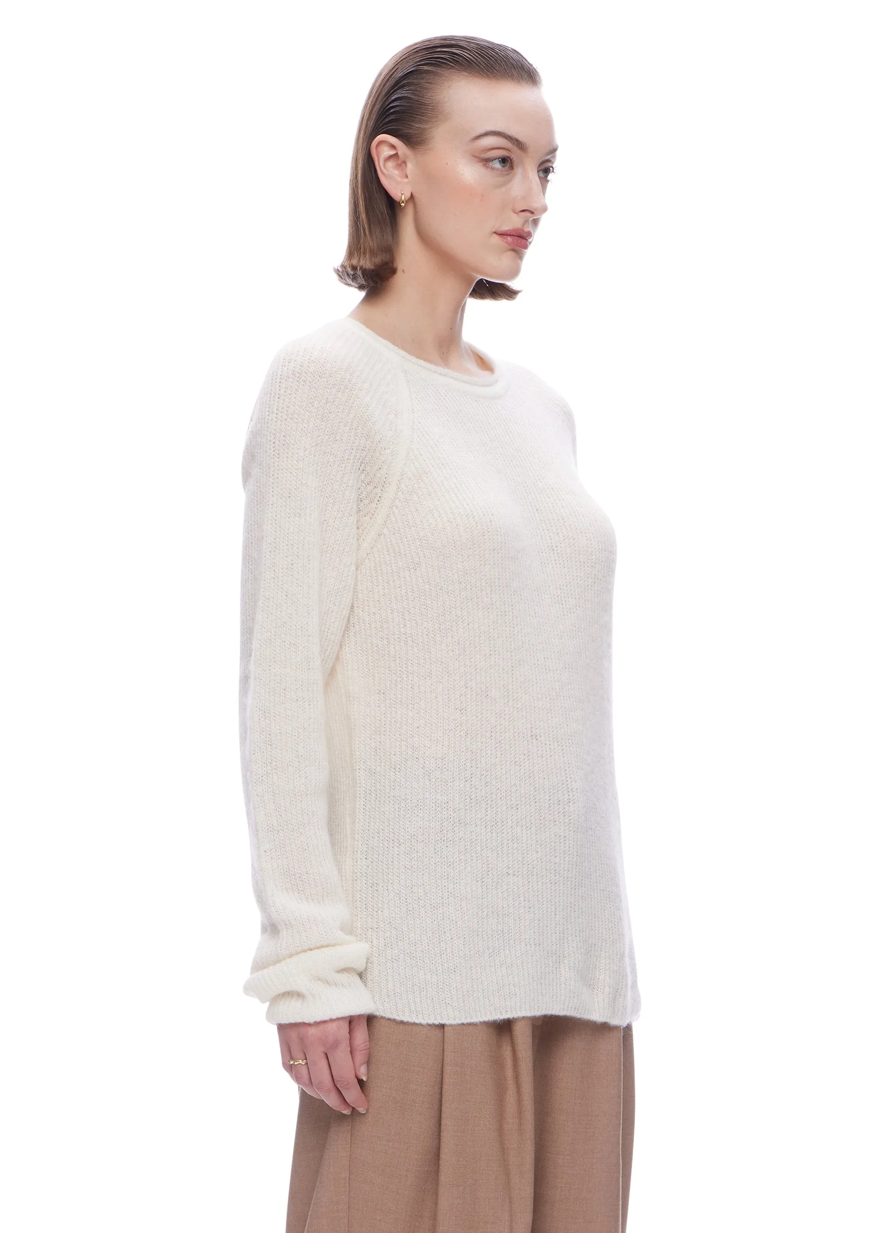 Mijeong Park Mohair Blend Crewneck Sweater