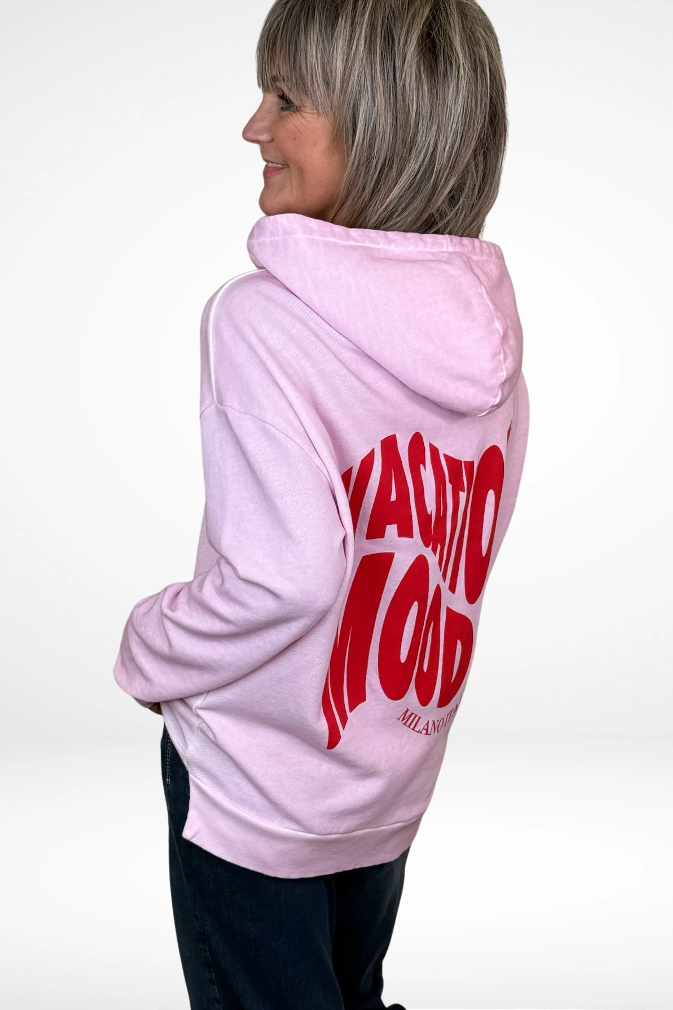Milano Pink Vacation Mood Hoodie