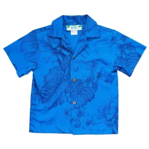 Monstera Cereus Blue Hawaiian Boy Shirt
