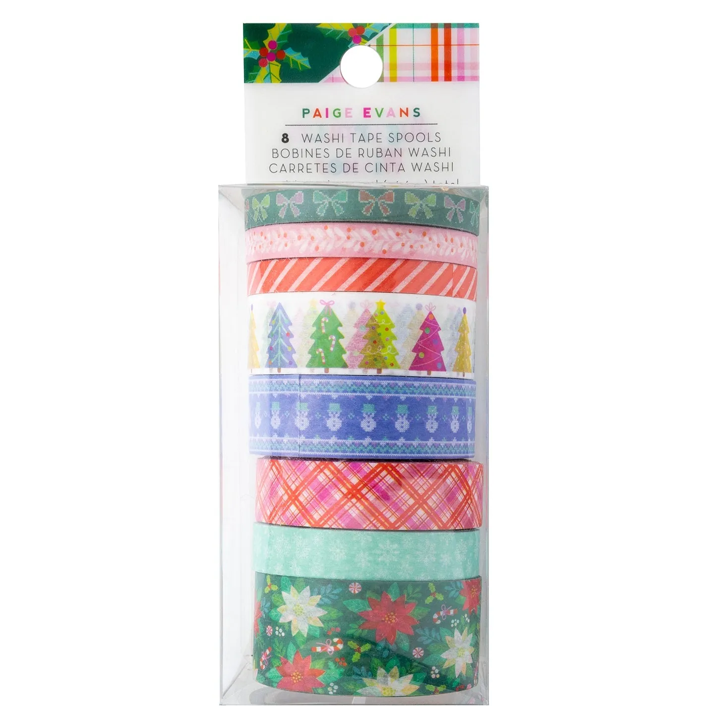 Paige Evans Sugarplum Wishes Washi Tape 8/Pkg
