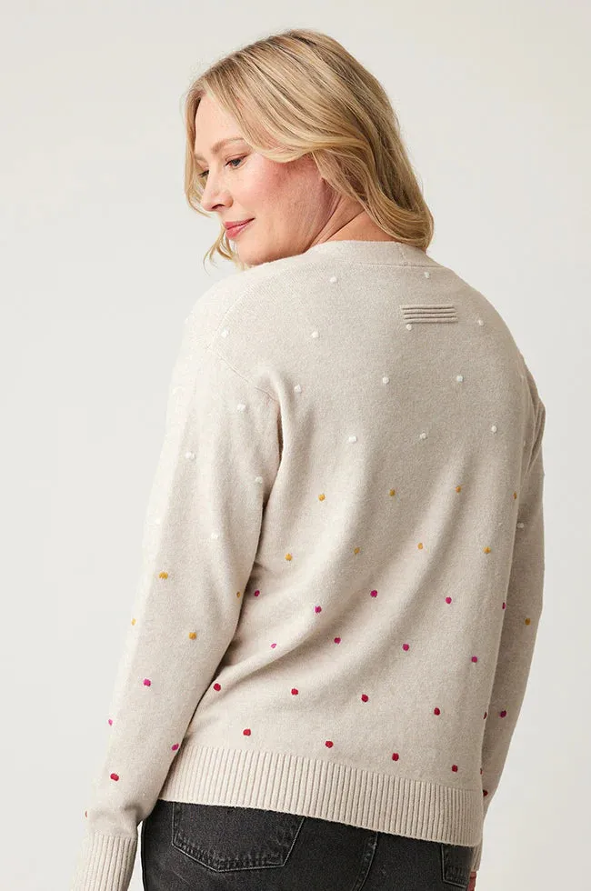 Parkhurst Top - Giana Dot Cardi - Sand