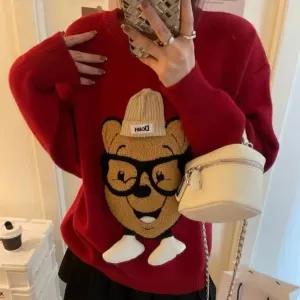 Pooh 3D detailing Sweaters