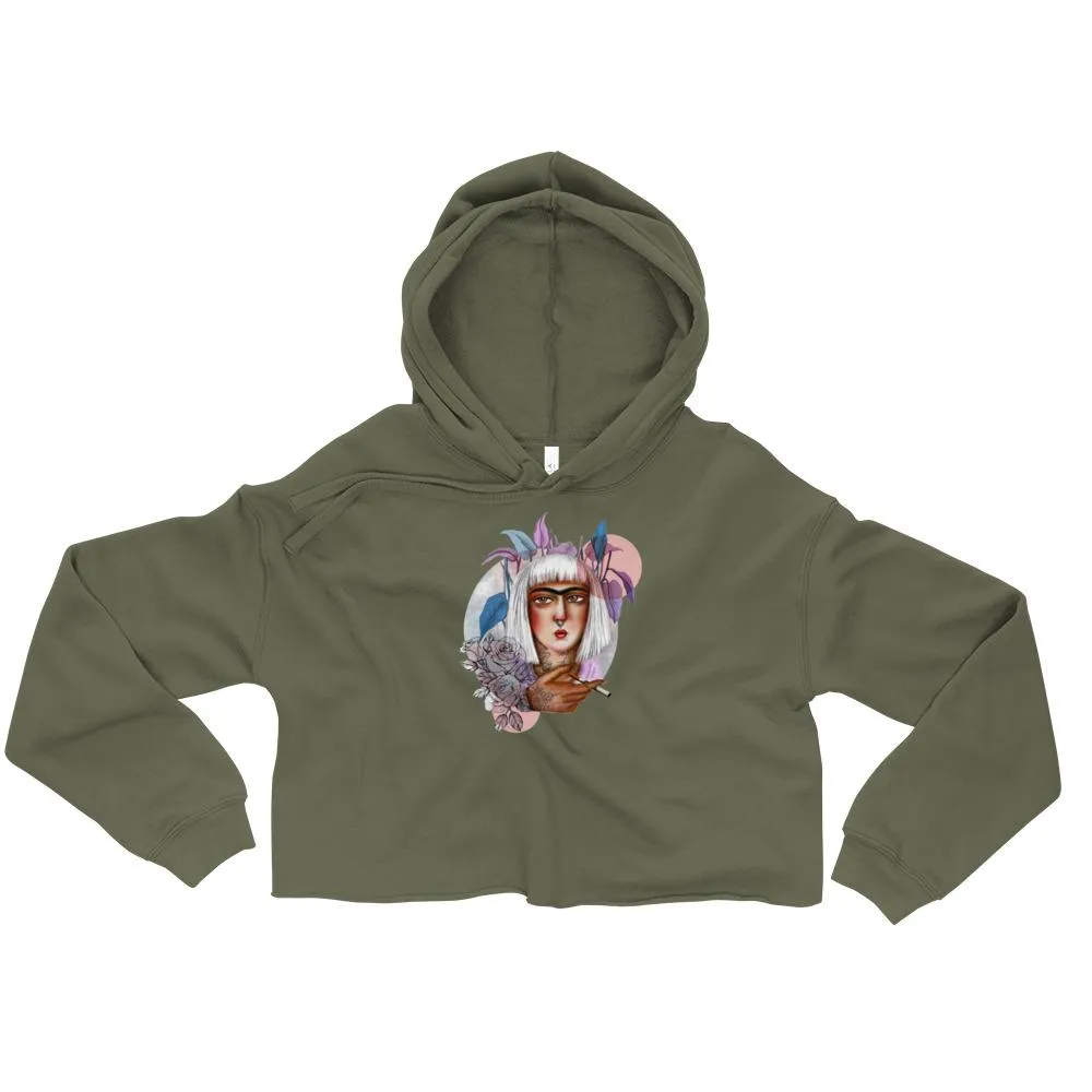 Qajari Girl Crop Hoodie