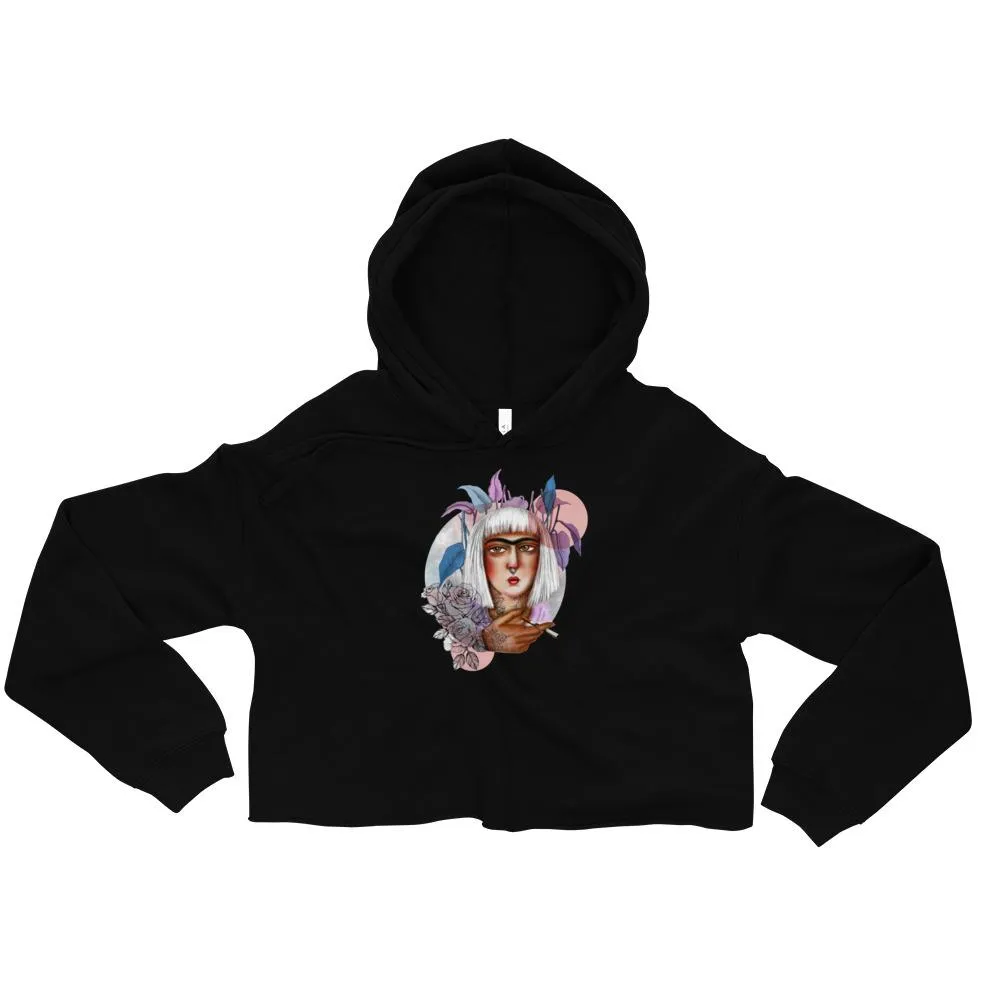 Qajari Girl Crop Hoodie