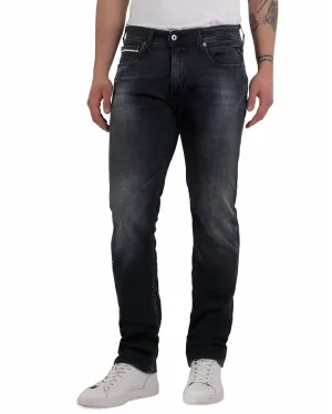 Replay Grover Straight Fit Mens Jeans - Dark Grey