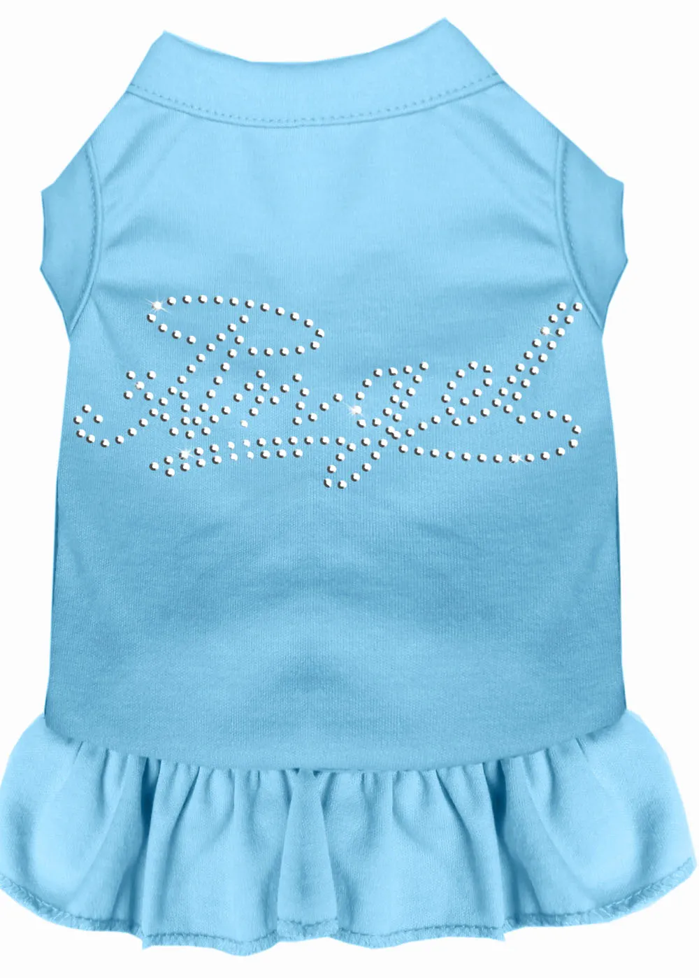 Rhinestone Angel Dress Baby Blue 4x