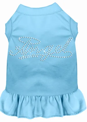 Rhinestone Angel Dress Baby Blue 4x
