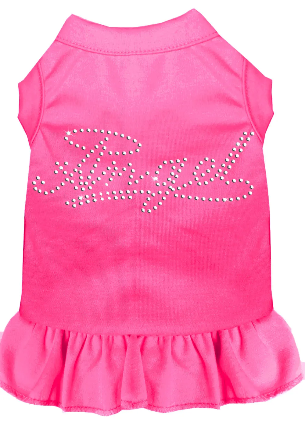 Rhinestone Angel Dress Bright Pink Xl