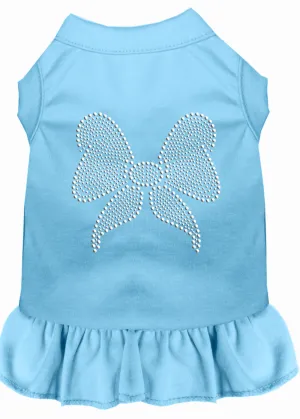 Rhinestone Bow Dress Baby Blue 4x
