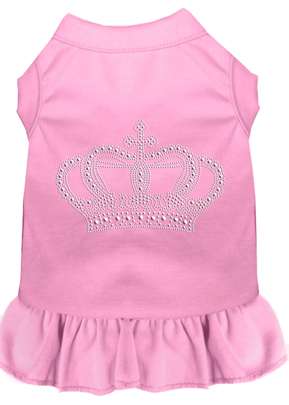 Rhinestone Crown Dress Light Pink Xl