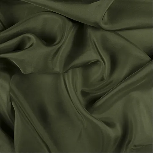 Runway Silks Grass Green Silk Crepe de Chine Fabric