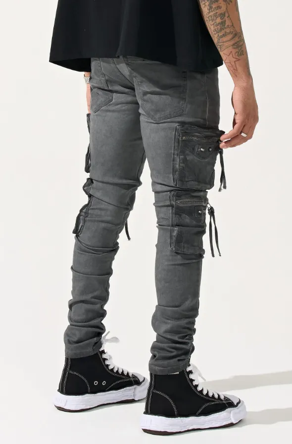 Serenede Jeans - Granite Cargo Jeans - Grey - GRNTCRGO-GRY