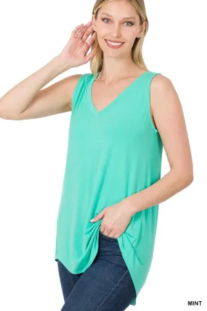 Spring Is In The Air Sleeveless Mint Top