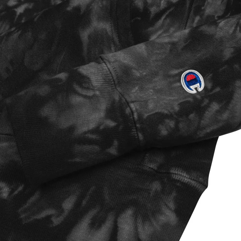 Sun Wheel Engraved Tie-dye Hoodie