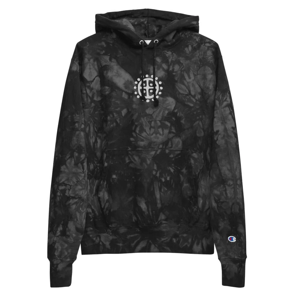 Sun Wheel Engraved Tie-dye Hoodie
