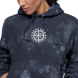 Sun Wheel Engraved Tie-dye Hoodie