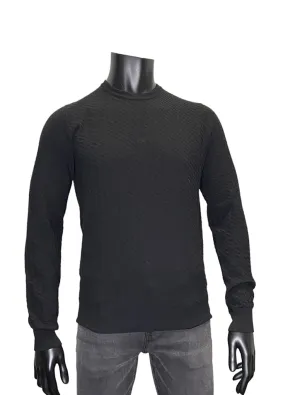 TEXTURED KNIT CREWNECK - FERRANTE
