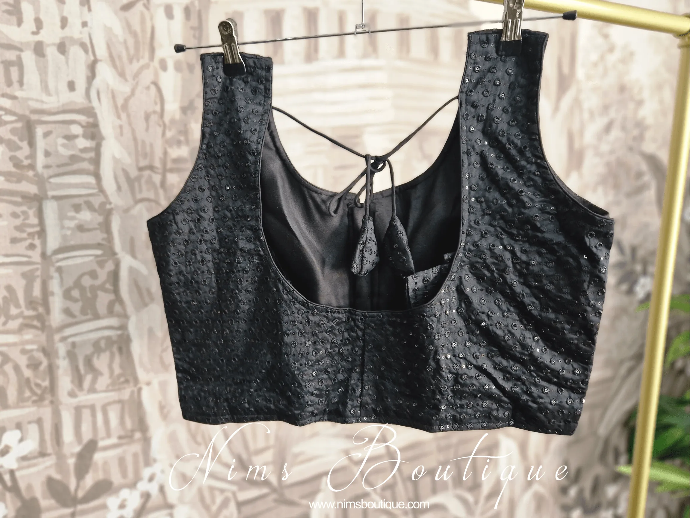 The NB Black Sequin Blouse 16-18