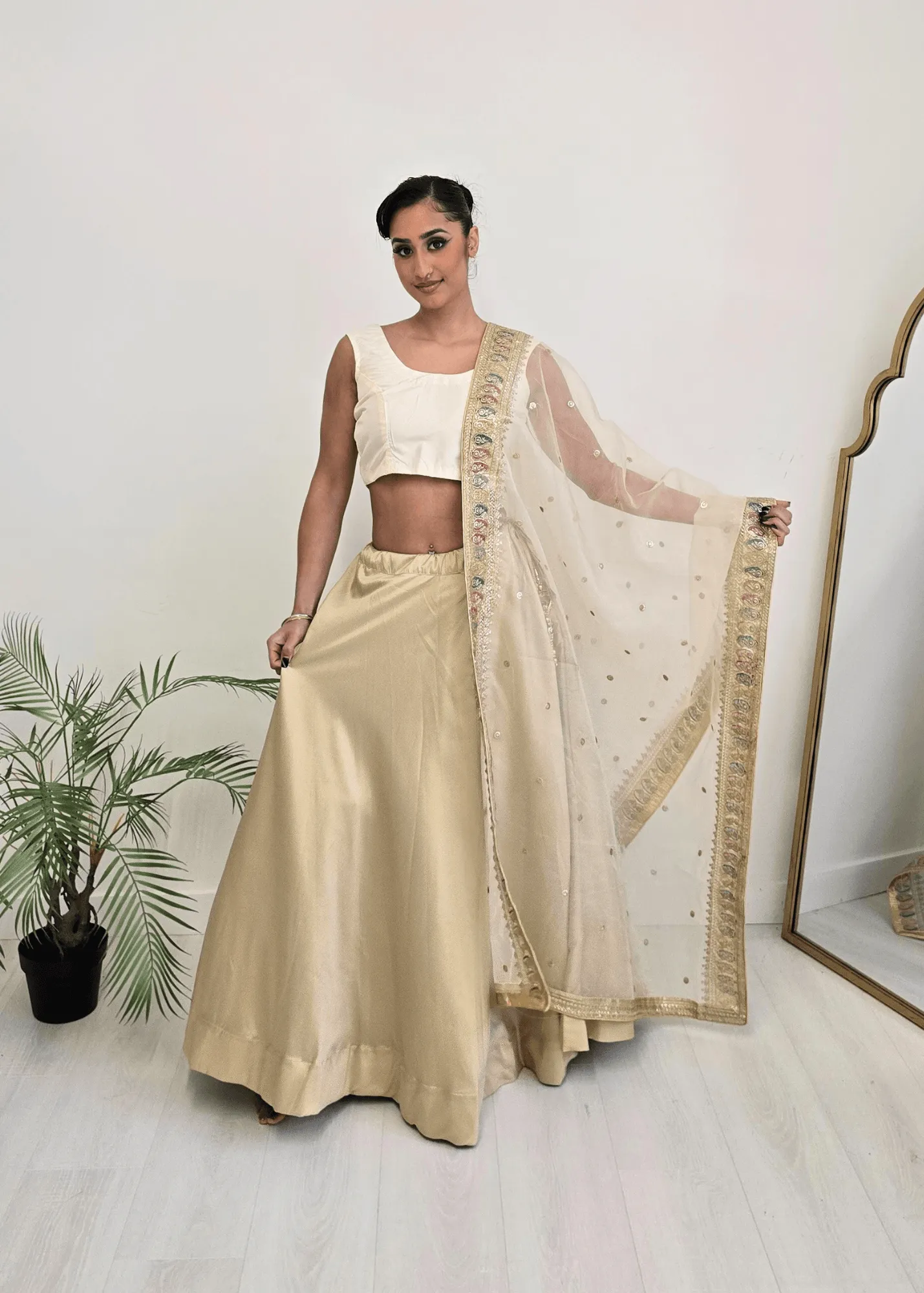 The NB Cream Sleeveless Silk Blouse (4-24)