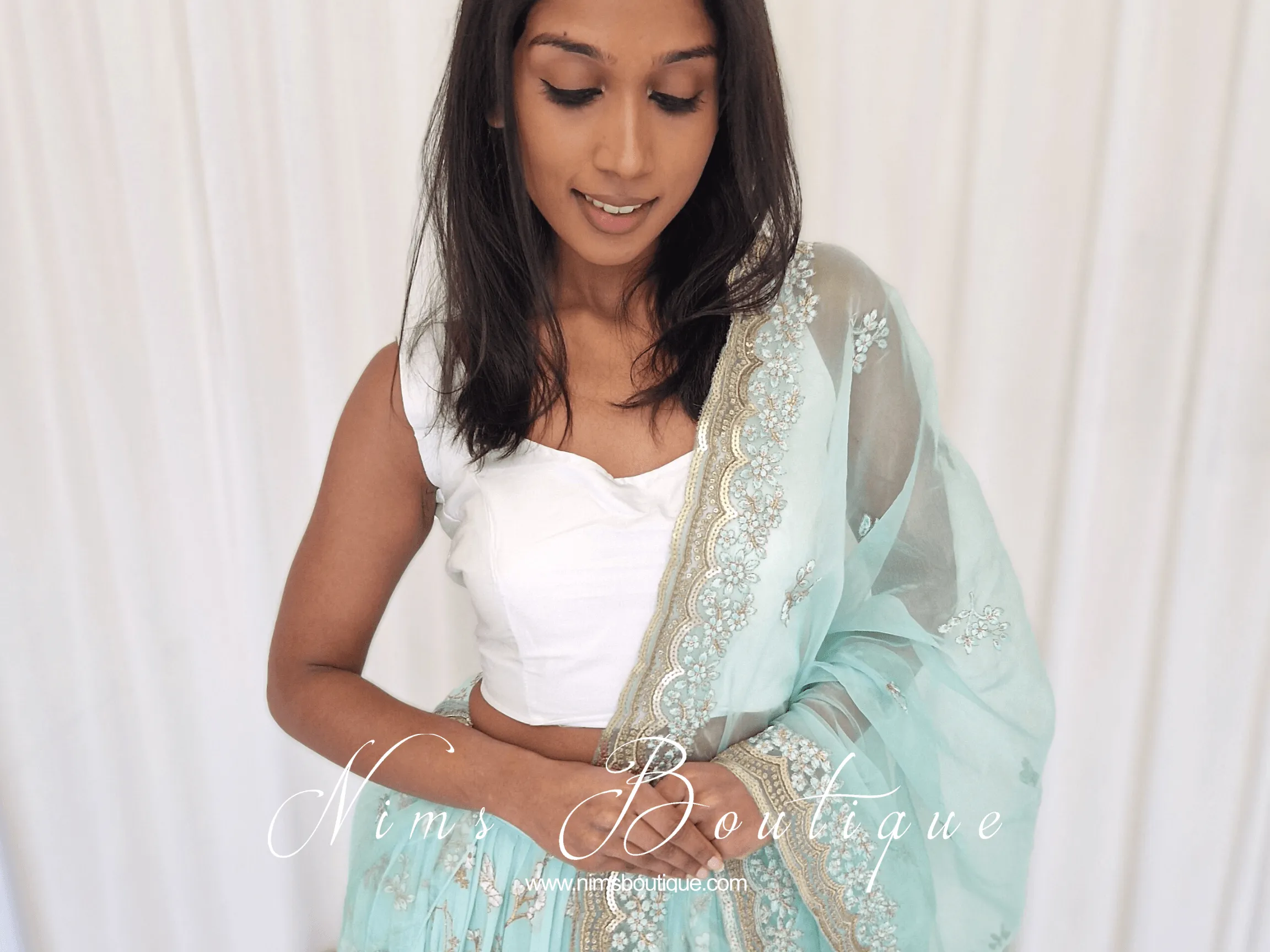 The NB White Silk Blouse (petite sizes 4-8)