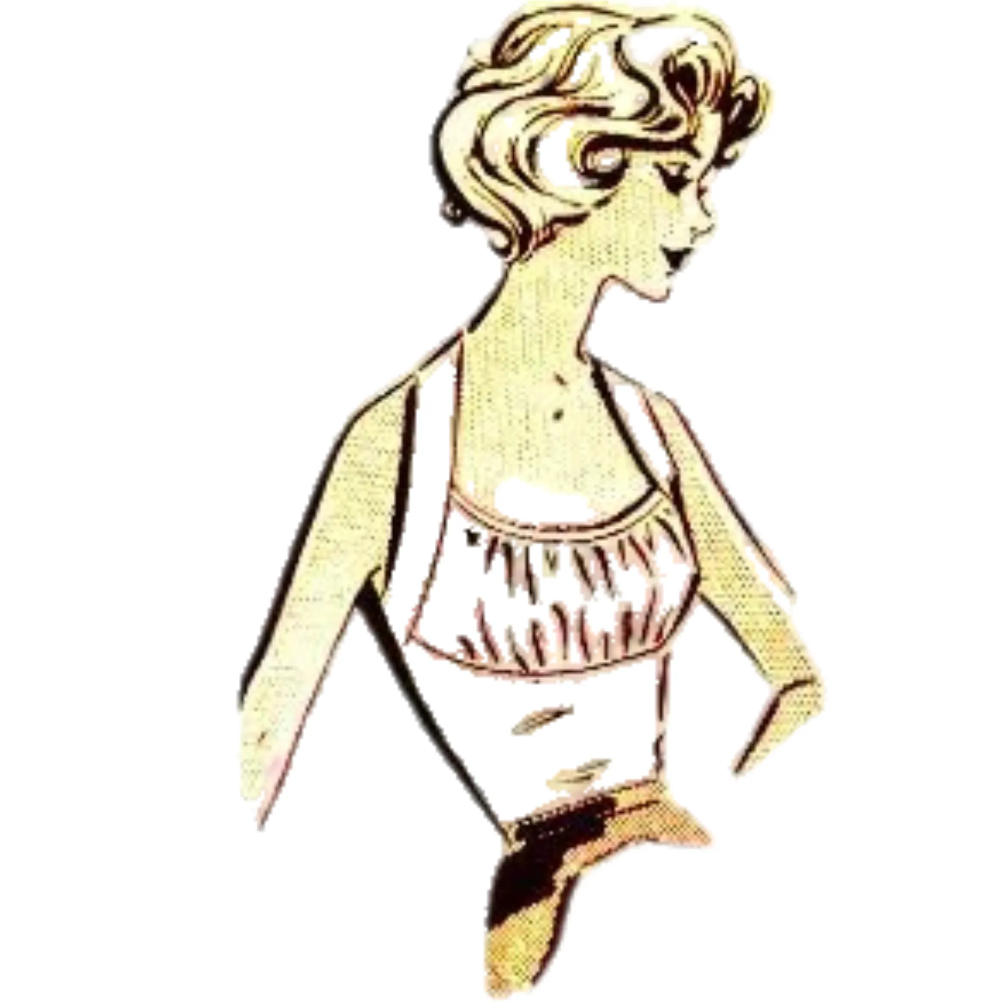 Vintage 1950s Sewing Pattern, Set of Halter Tops - Bust: 34” (86.3cm)