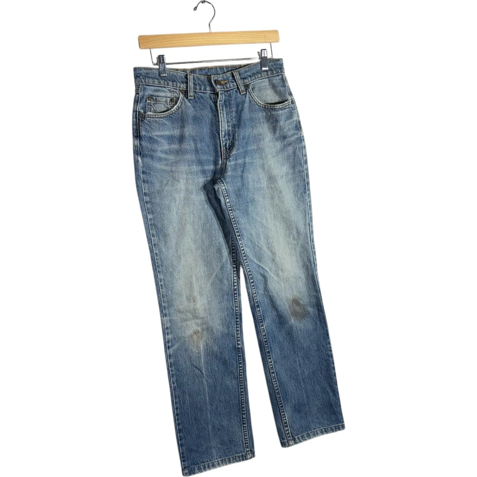Vintage Levi's Straight Leg Faded Denim Jeans 31x28