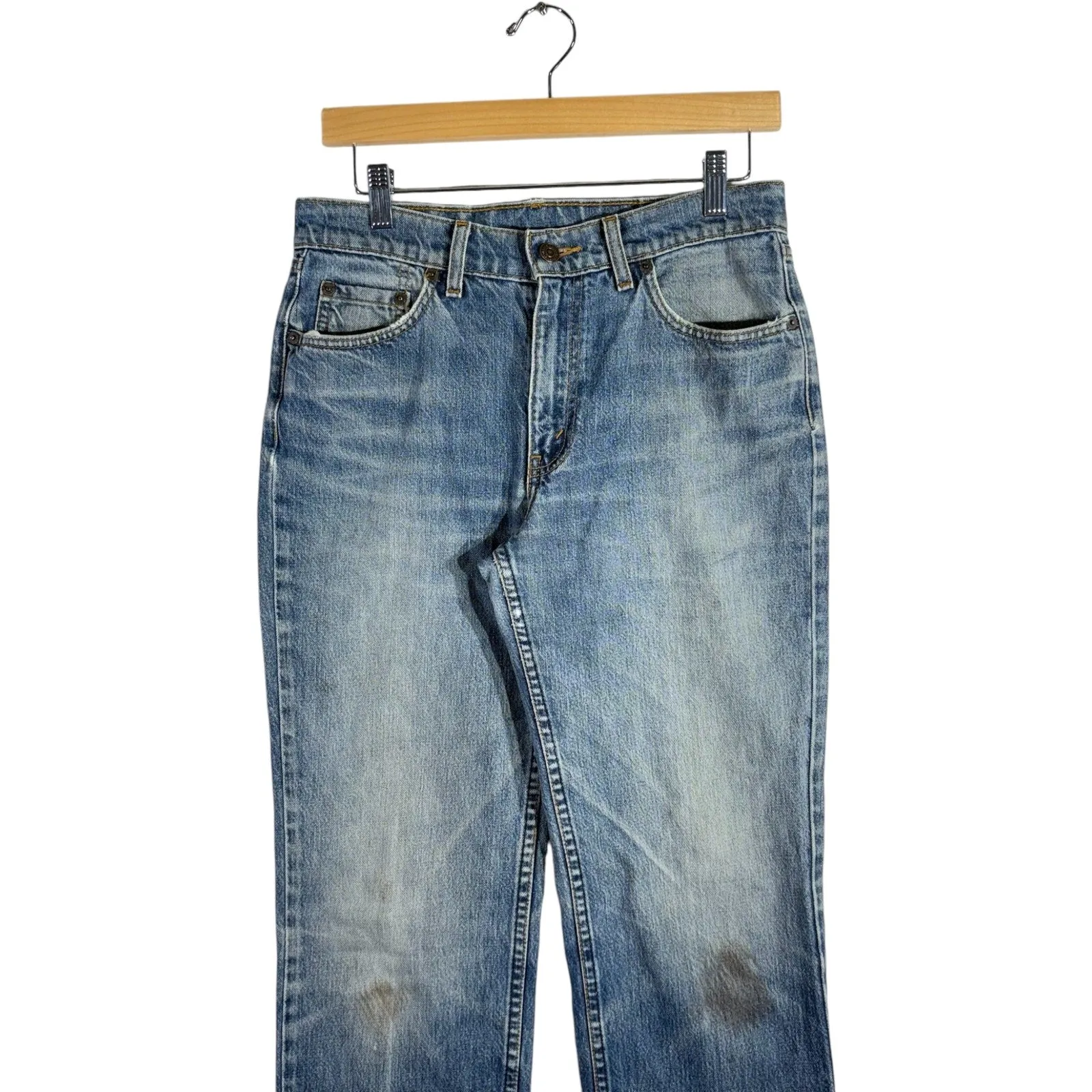 Vintage Levi's Straight Leg Faded Denim Jeans 31x28