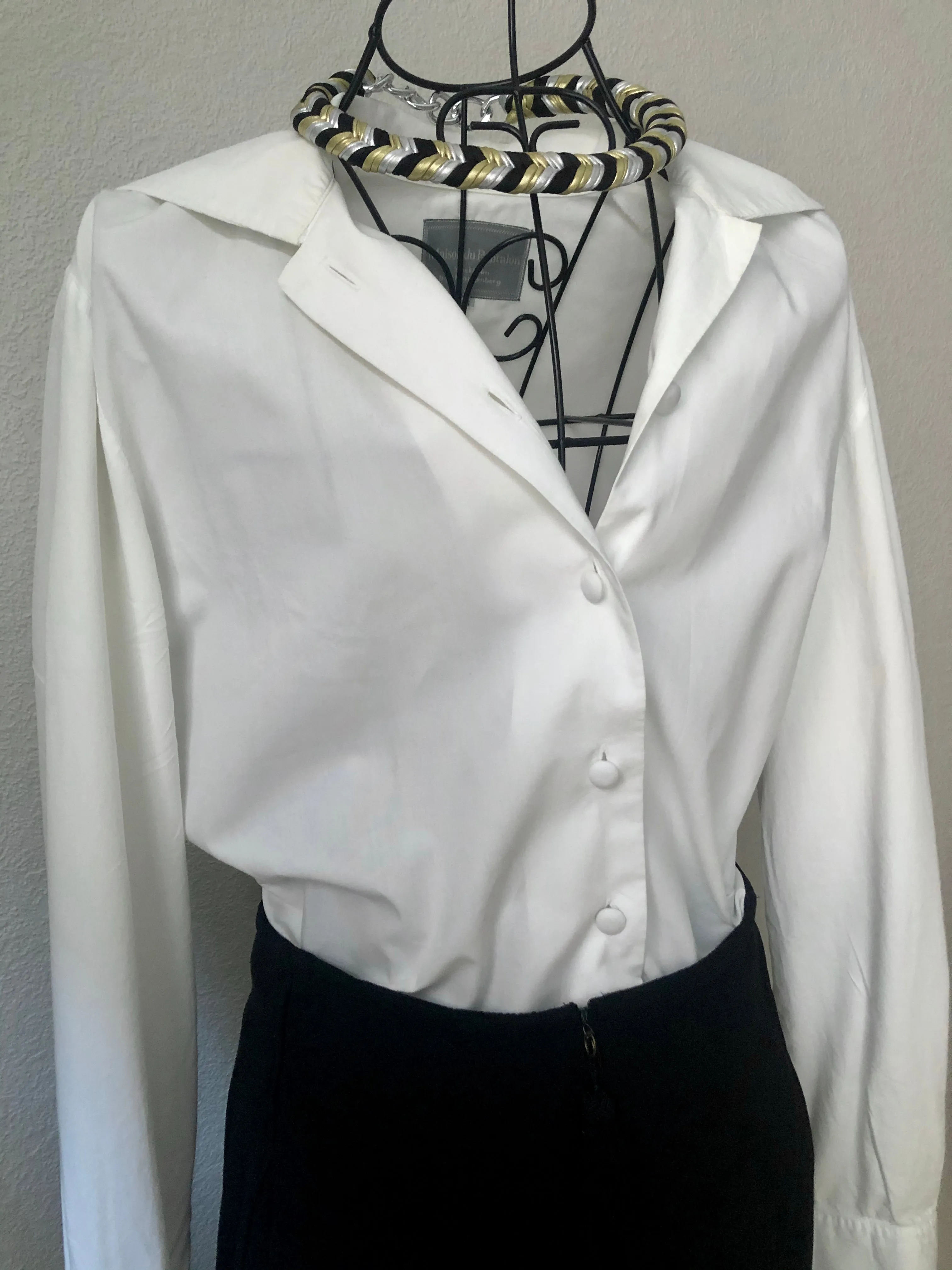 Vintage Maison du Pantalon White Cotton Shirt
