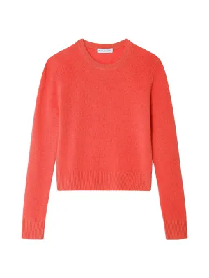 White   Warren Shrunken Classic Cashmere Crewneck